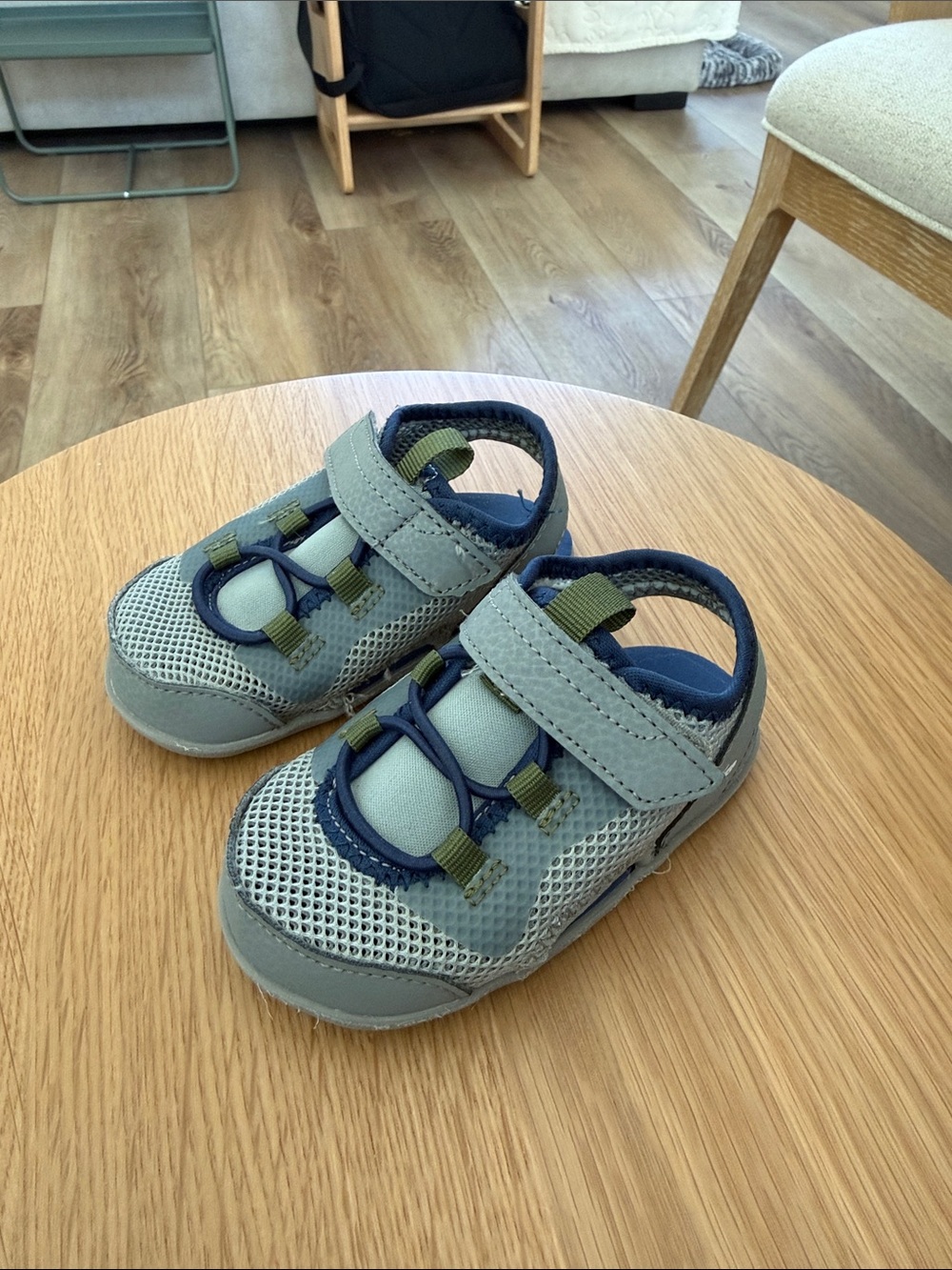 Size 6C See Kai Run blue/ grey flex sole sandals